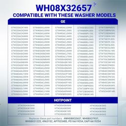 [Lifetime Warranty] WH08X32657 WH08X31222 WH08X37937 Washer Lid Lock and Harness Kit - Fit for GE Washer GTW335ASN2WW GTW465ASN2WW GTW465ASN9WW HTW240ASK6WS thumbnail 8