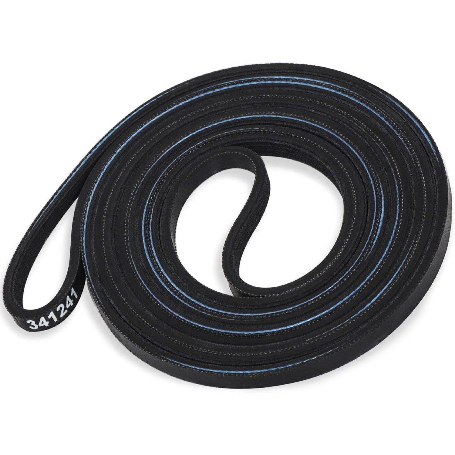 [Lifetime Warranty] 341241 Dryer Drum Belt - Compatible with Whirlpool Kenmore Roper Amana - Replaces 8066065 AP2946843 W10127457 PS346995 14210003 31531589 31001026 3394651 529597 WED4815EW1 NED4655EW1 image 0