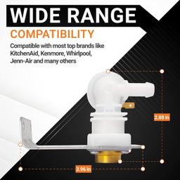 [Lifetime Warranty] 154637401 Dishwasher Water Inlet Valve - Compatible with Frigidaire Kenmore Crosley Gibson Dishwashers - Replaces FDB1050REB4 MDB124BFR2 DGBD2432KB1 154219601 154219602 154359801 thumbnail 6