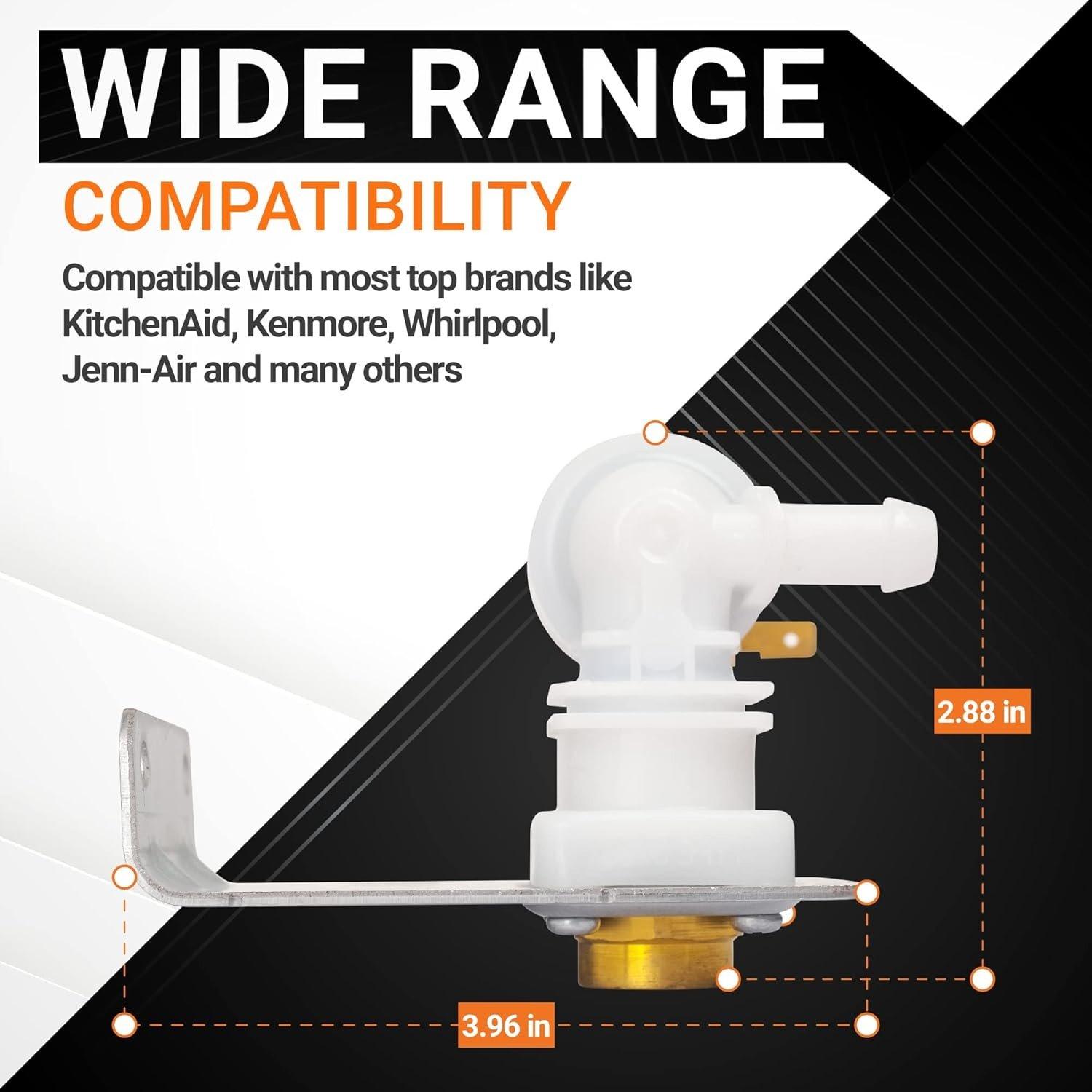 [Lifetime Warranty] 154637401 Dishwasher Water Inlet Valve - Compatible with Frigidaire Kenmore Crosley Gibson Dishwashers - Replaces FDB1050REB4 MDB124BFR2 DGBD2432KB1 154219601 154219602 154359801 image 6