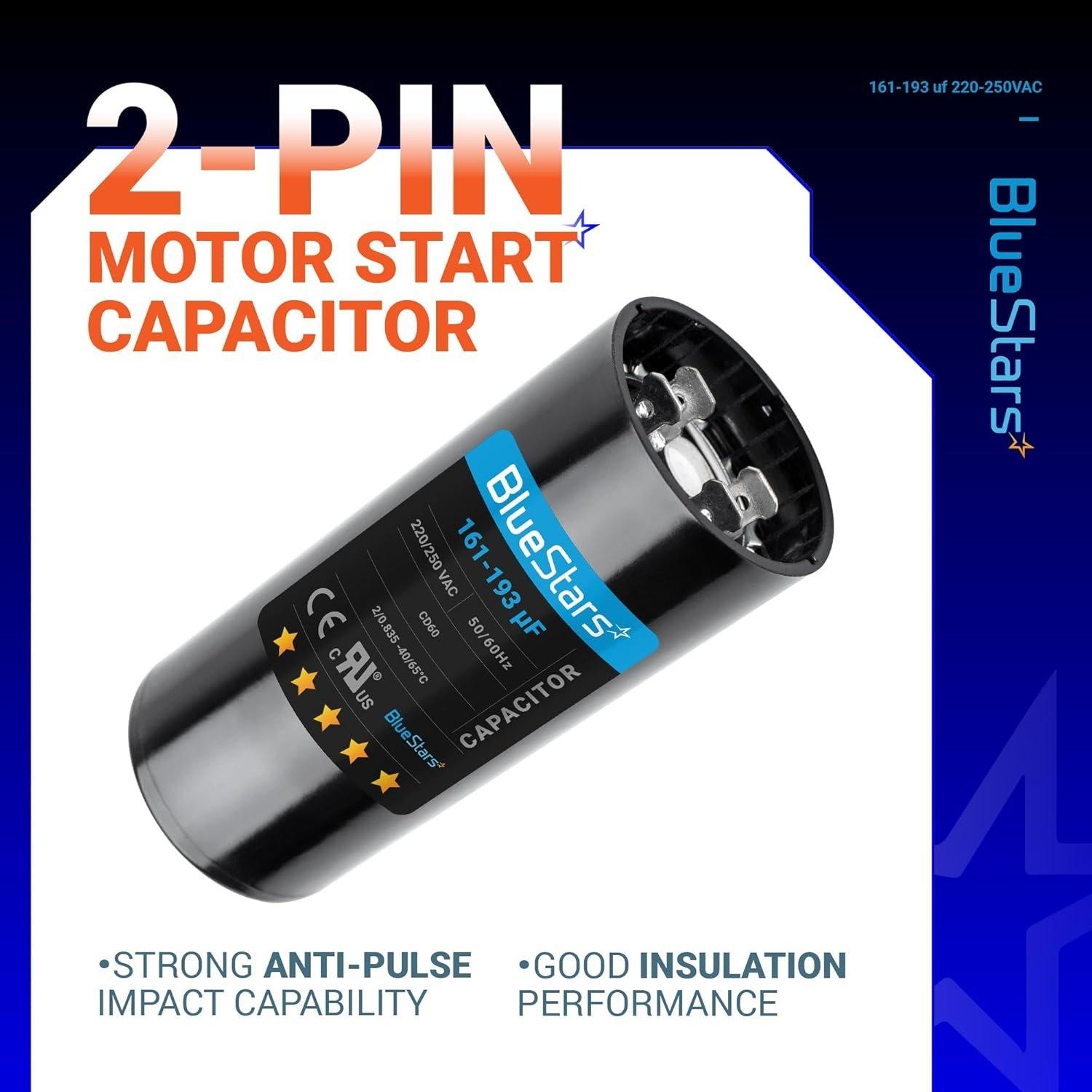 [Lifetime Warranty] 161-193 uF MFD 220-250 VAC 50/60 Hz Round Start Capacitor - Universal Fits Air Conditioners image 7