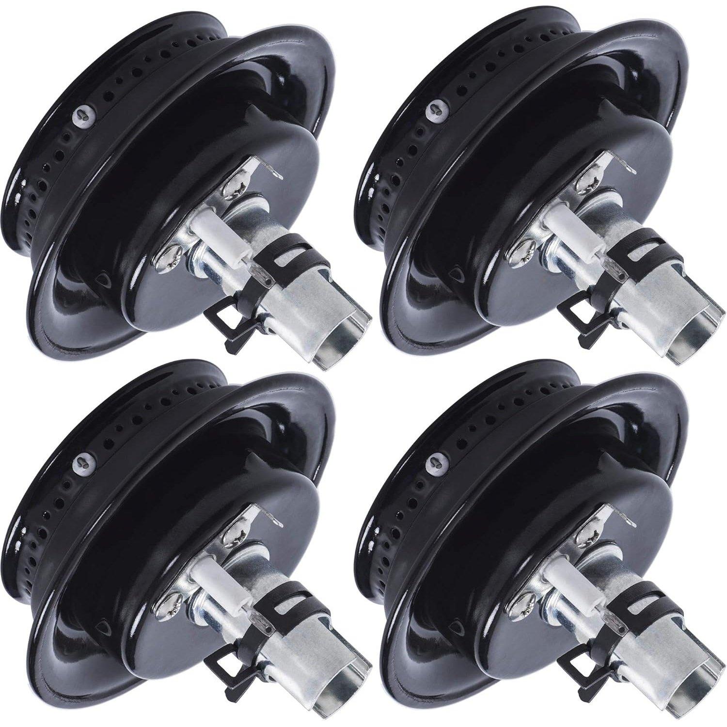 [Lifetime Warranty] 3412D024-09 Gas Range Sealed Burner Head & Igniter Assembly - Compatible with Magic Chef & Maytag Ranges - Replaces 12500050 3412D018-09 - Pack of 4 image 0