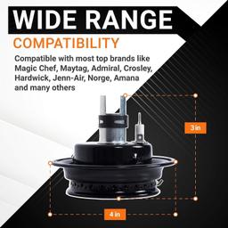 [Lifetime Warranty] 3412D024-09 Gas Range Sealed Burner Head & Igniter Assembly - Compatible with Magic Chef & Maytag Ranges - Replaces 12500050 3412D018-09 - Pack of 4 thumbnail 2