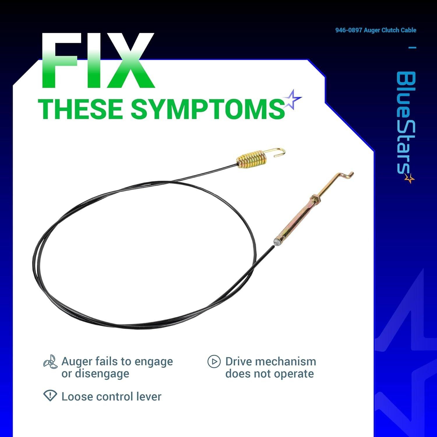 [Lifetime Warranty] 946-0897 Snow Blower Auger Clutch Cable image 6