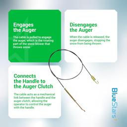[Lifetime Warranty] 946-0897 Snow Blower Auger Clutch Cable thumbnail 7