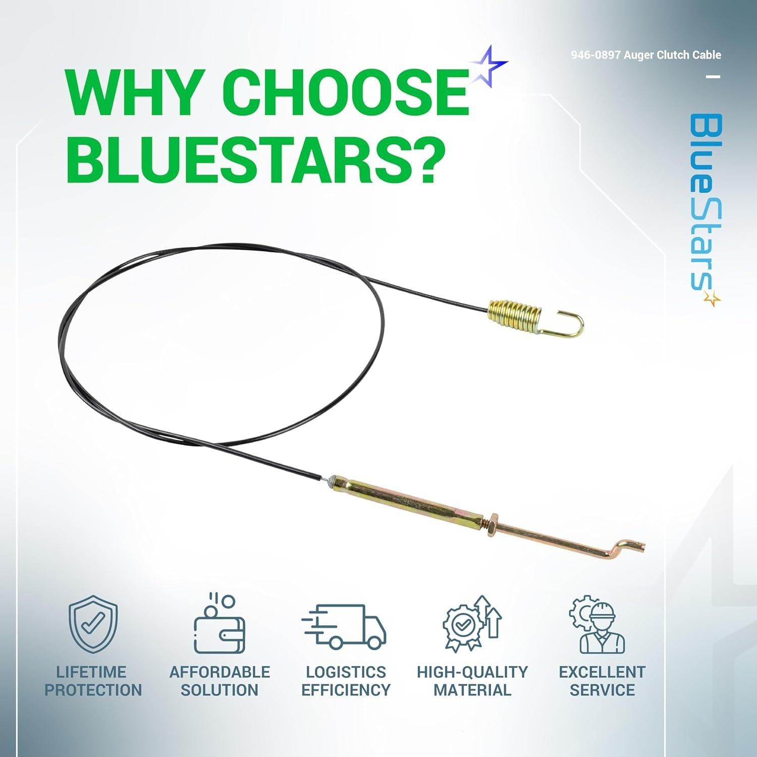 [Lifetime Warranty] 946-0897 Snow Blower Auger Clutch Cable image 2