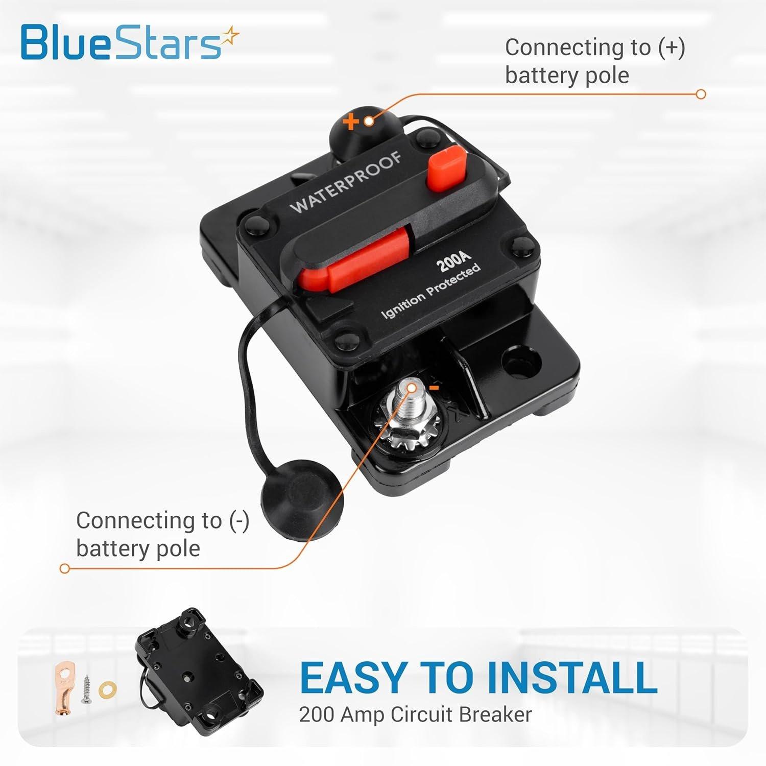 200Amp Circuit Breaker for Boats Cars Trolling Motors image 3