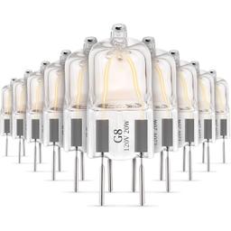 10-Pack WB25X10019 G8 T4 20W 120V Bi-Pin Shorter Halogen Light Bulb thumbnail 0