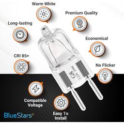 10-Pack WB25X10019 G8 T4 20W 120V Bi-Pin Shorter Halogen Light Bulb thumbnail 2