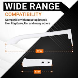 [Lifetime Warranty] 5304486359 5304506469 Refrigerator Door Handle - Compatible with Frigidaire Freezers - Replace Parts 5304504507, 242059501, 242059504 - Pack of 2 thumbnail 5