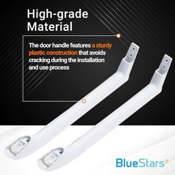 [Lifetime Warranty] 5304486359 5304506469 Refrigerator Door Handle - Compatible with Frigidaire Freezers - Replace Parts 5304504507, 242059501, 242059504 - Pack of 2 thumbnail 2