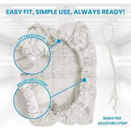 21" x 15" x 3.5" White Window Air Conditioner Cover Indoor thumbnail 4