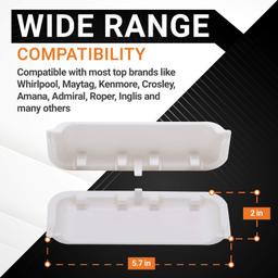 [Lifetime Warranty] W10861225 W10714516 Dryer Handle Replacement - Fits for Whirlpool Kenmore Amana Maytag Dryer Door Latch - Replaces AP5999398 PS11731583 W10861225VP - Pack of 4 thumbnail 4