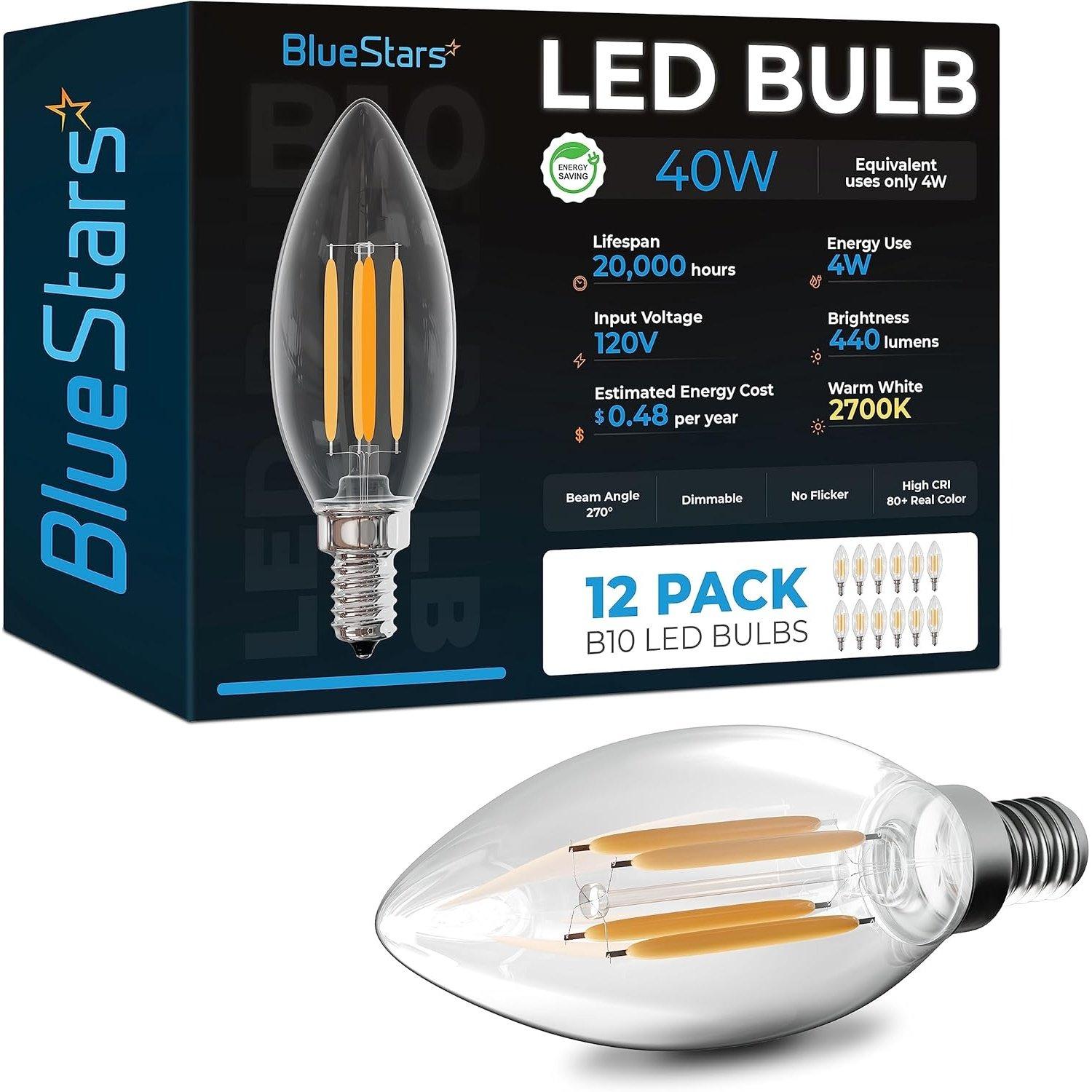 [Lifetime Warranty] B10 E12 Christmas LED Bulbs - Pack of 12 image 0