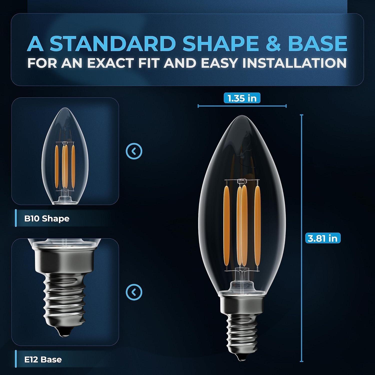 [Lifetime Warranty] B10 E12 Christmas LED Bulbs - Pack of 12 image 5