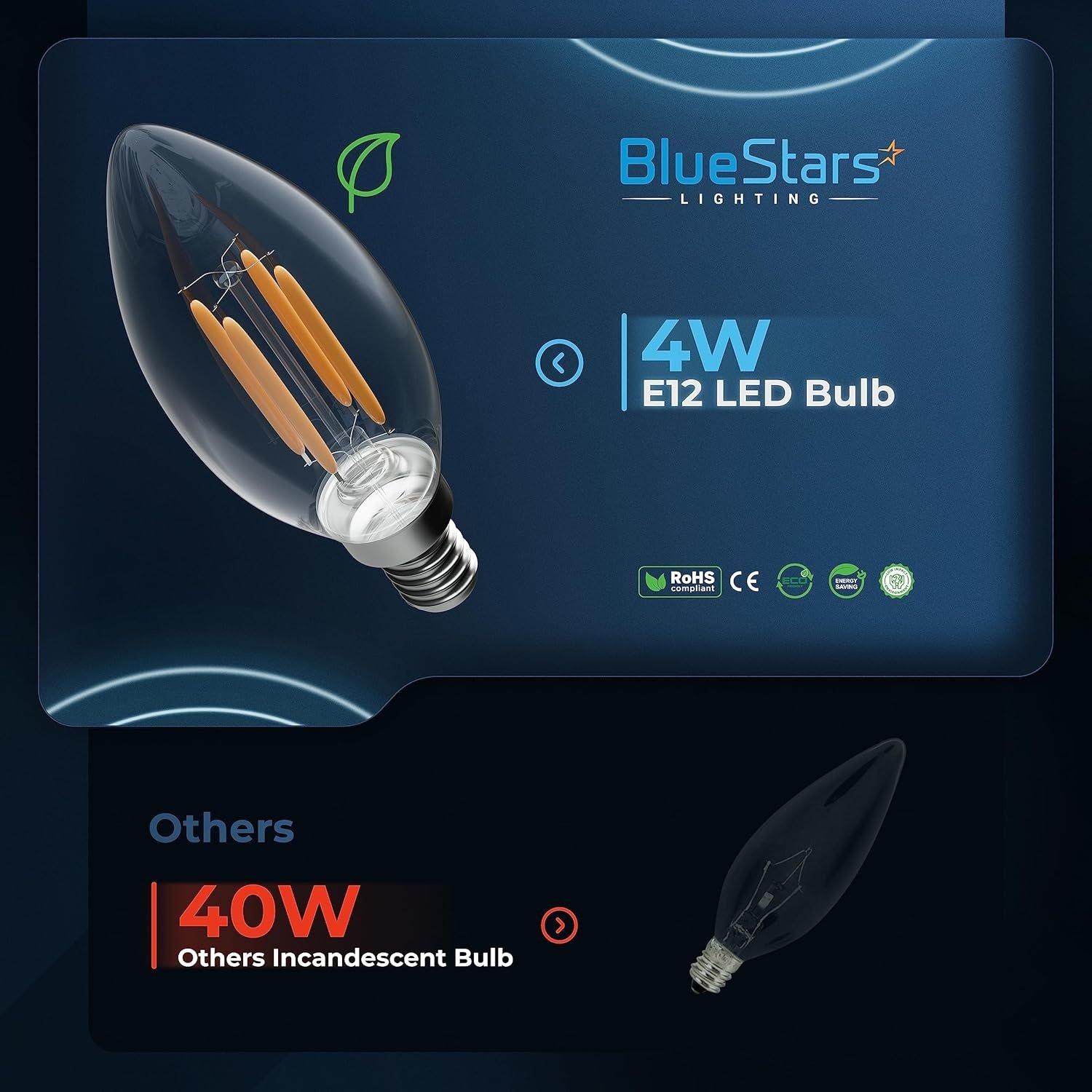 [Lifetime Warranty] B10 E12 Christmas LED Bulbs - Pack of 12 image 1