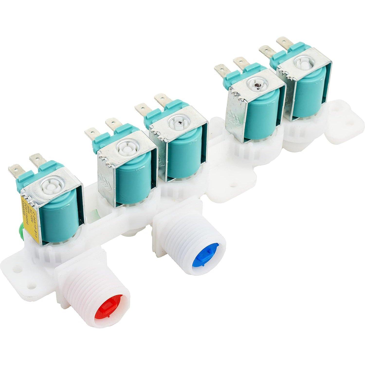 [Lifetime Warranty] DC97-15459G Washing Machine Inlet Valve Assembly for Samsung Washers WA45H7000AW WA48H7400AW - Replaces 3276197 AP5623056 PS4220861 EAP4220861 image 0