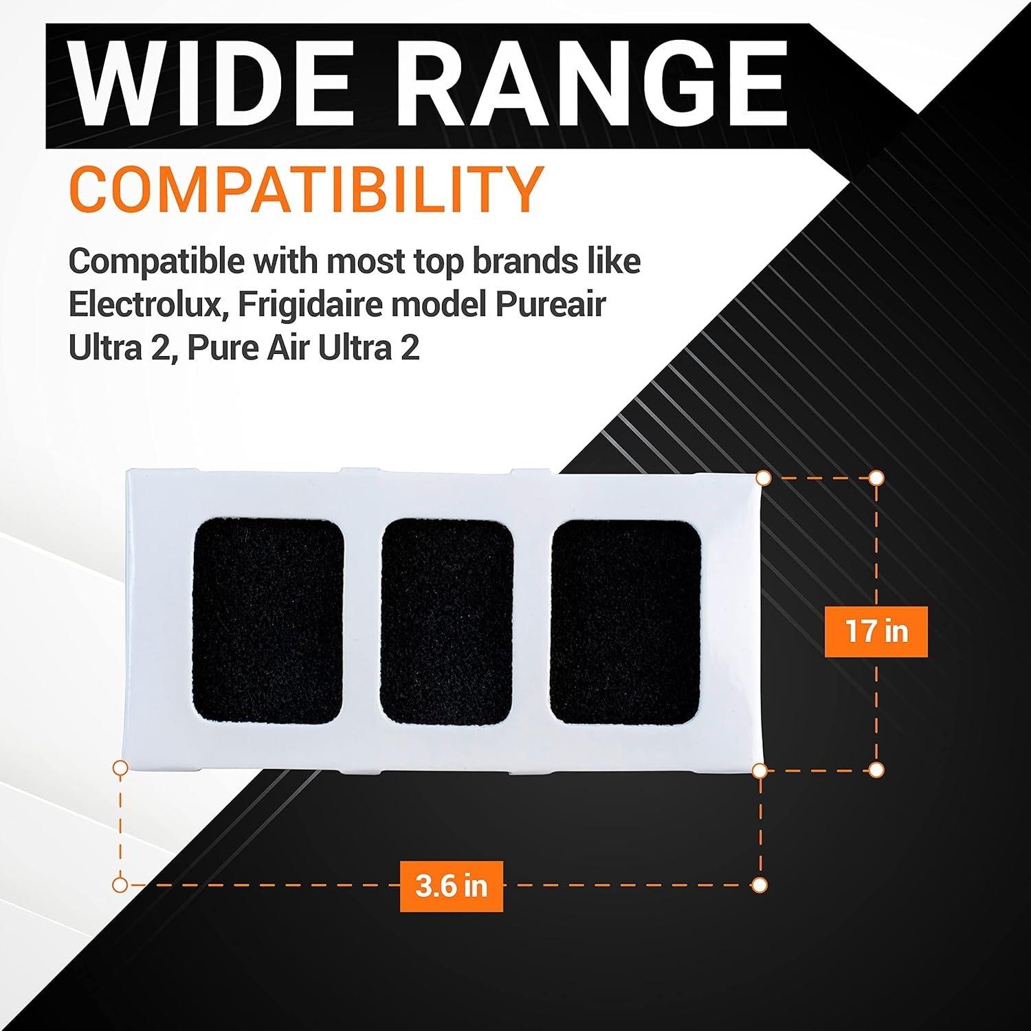 [Lifetime Warranty] Paultra2 Refrigerator Air Filter - Compatible with PureAir Ultra II, Frigidaire, and Electrolux Models - Replaces 5303918847, 242047805, EAP12364179 - Pack of 6 image 4