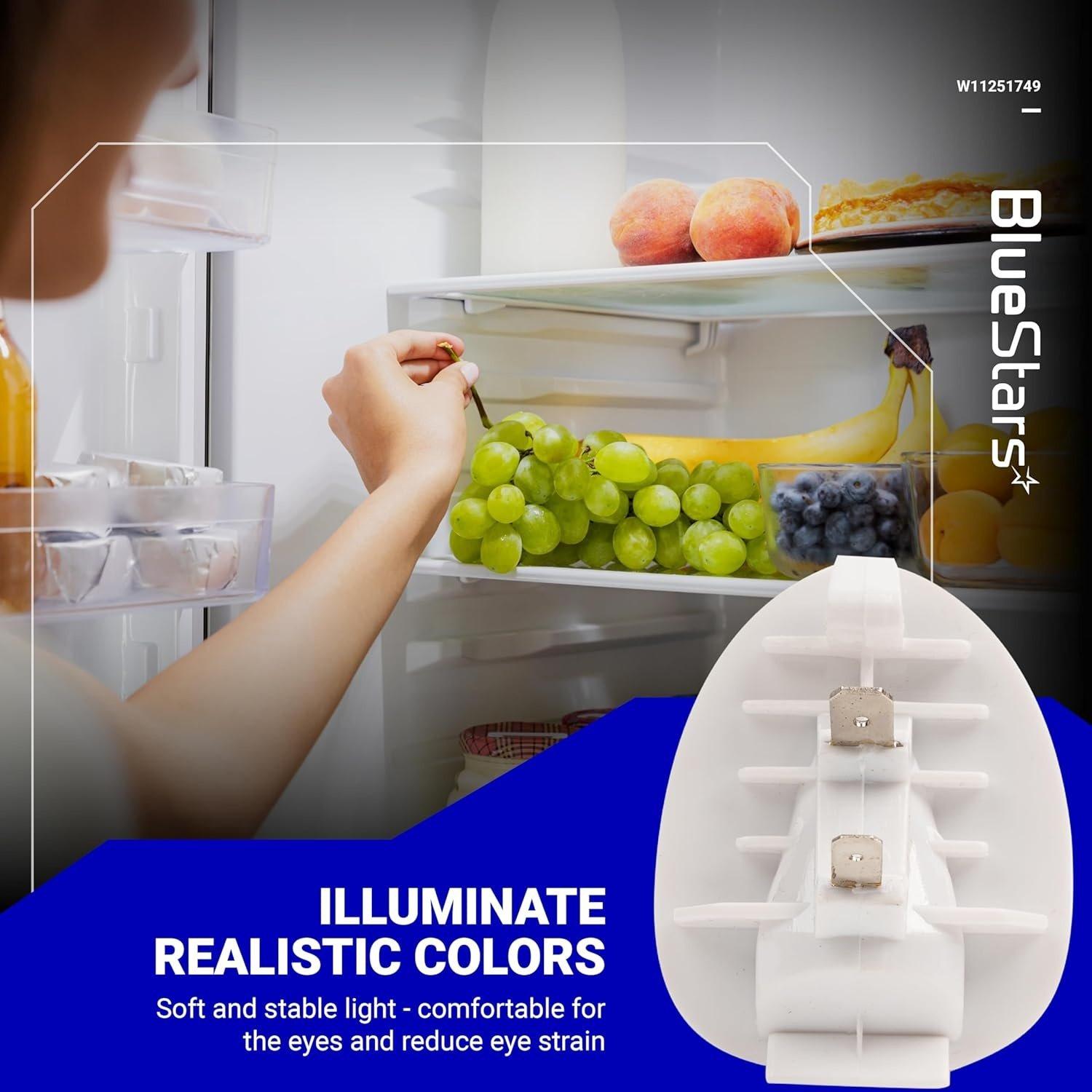 [Lifetime Warranty] W11251749 W11602886 Refrigerator LED Light Bulb - Compatible with Whirlpool Kenmore Amana Refrigerator - Replaces W11449273 W11520324 W11468934 AP6986570 W11549780 AP7192759 image 3