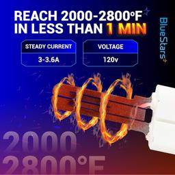 [Lifetime Warranty] W11208965 Gas Range Oven Igniter - For Whirlpool Amana Gas Range WFG320M0MB0 WFG320M0MS0 WFG320M0MW0 WFG505M0BS4 Replace W11506321 W11613927 4977065 AP7193166 EAP16744629 thumbnail 3