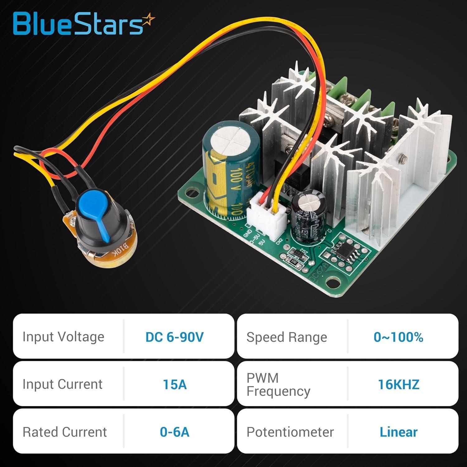 2 DC Motor Pump Speed Controller 6V-90V image 1