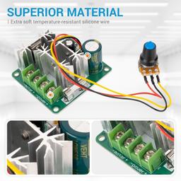 2 DC Motor Pump Speed Controller 6V-90V thumbnail 5