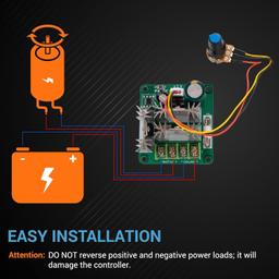 2 DC Motor Pump Speed Controller 6V-90V thumbnail 4
