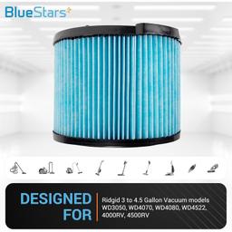 [Lifetime Warranty] VF3500 3-Layer Replacement Filter for Ridgid VF3500 3-4.5 Gallon Wet Dry Vacuum WD3050, WD4070, WD4080, WD4522, 4000RV, 4500RV - Pack of 2 thumbnail 1