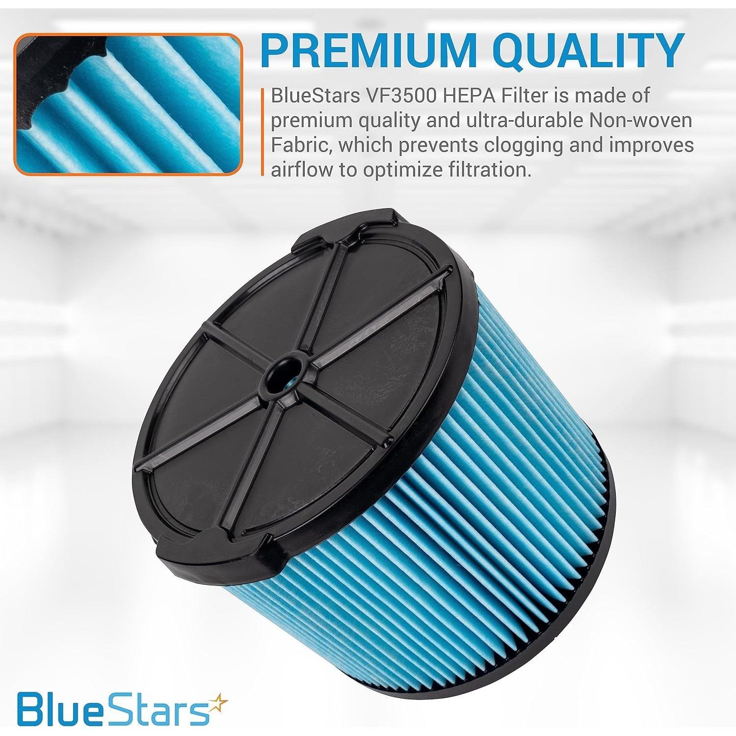 [Lifetime Warranty] VF3500 3-Layer Replacement Filter for Ridgid VF3500 3-4.5 Gallon Wet Dry Vacuum WD3050, WD4070, WD4080, WD4522, 4000RV, 4500RV - Pack of 2 image 5