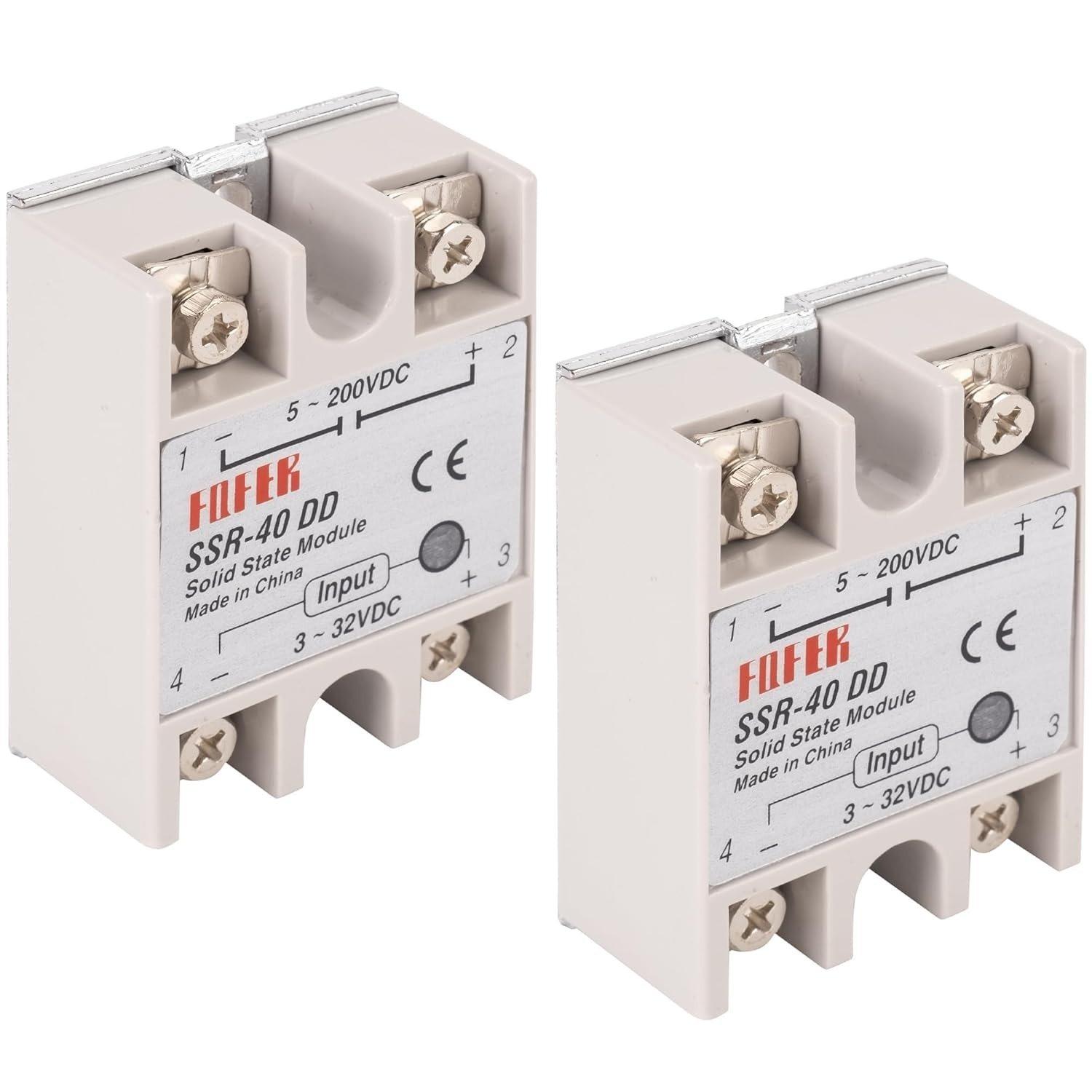 [Lifetime Warranty] SSR-40DD Solid State Relay - Pack of 2 image 0
