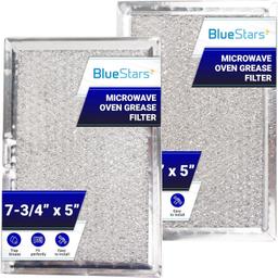 [Lifetime Warranty] WB06X10309 WB06X10359 5230W1A012B Microwave Oven Grease Filter Replacement 5" x 7-3/4" - Compatible with LG GE Sears Over-The-Range Microwave Ovens - Pack of 2 thumbnail 0