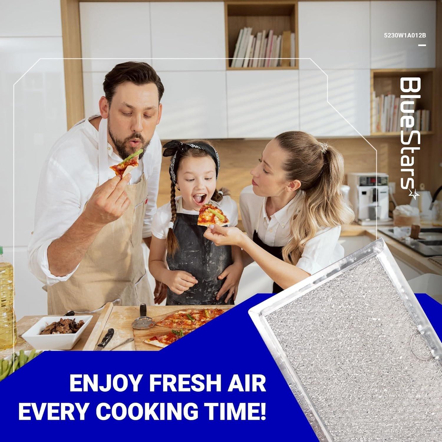 [Lifetime Warranty] WB06X10309 WB06X10359 5230W1A012B Microwave Oven Grease Filter Replacement 5" x 7-3/4" - Compatible with LG GE Sears Over-The-Range Microwave Ovens - Pack of 2 image 4