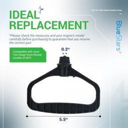 [Lifetime Warranty] 490-241-0002 Snowblower Starter Handle Rope thumbnail 2