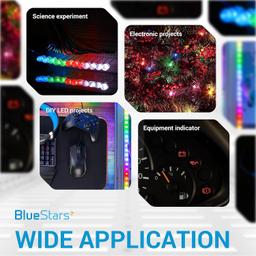 200 PCS (5 Colors x 40 PCS) 5mm Bi-pin LED Light Emitting Diode Round Assorted thumbnail 3