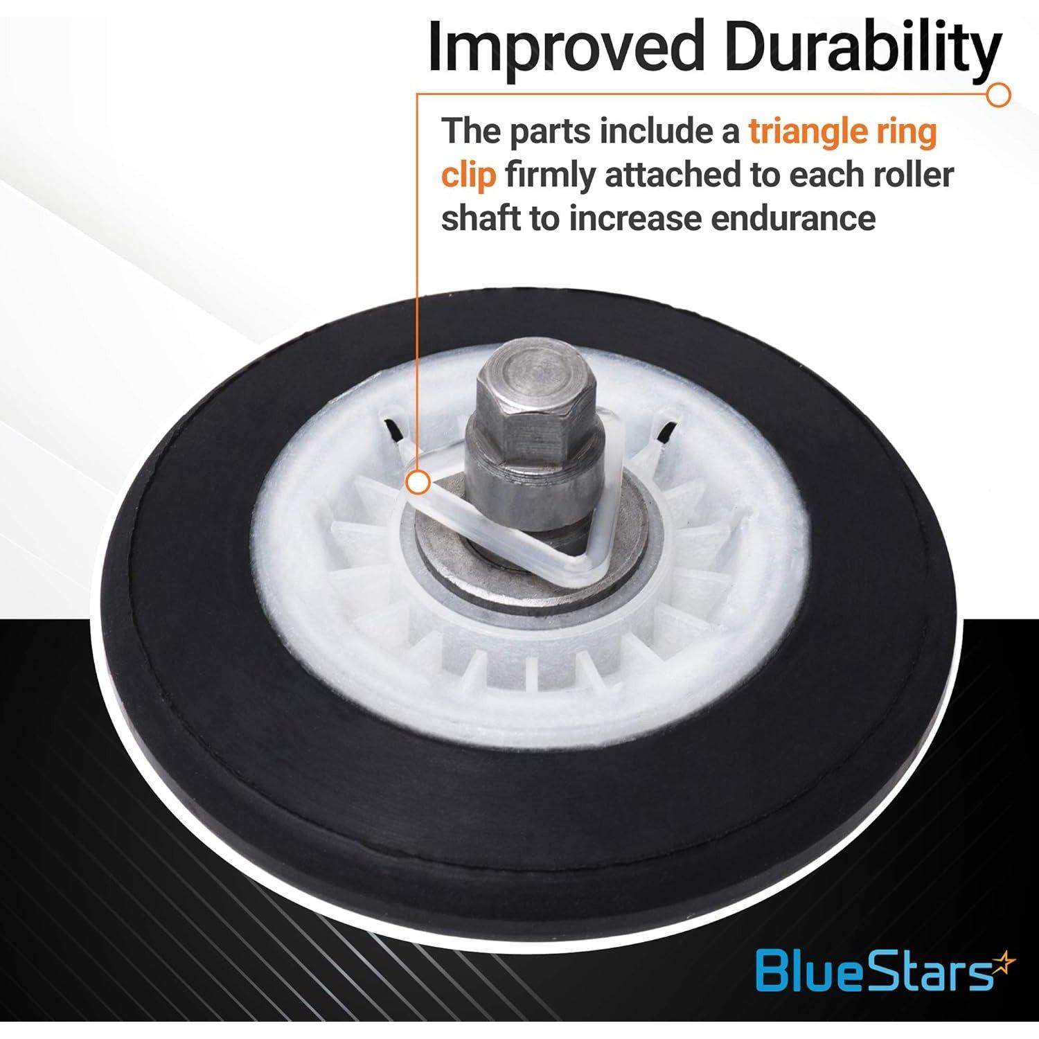 [Lifetime Warranty] 4581EL2002C Dryer Drum Roller Assembly - Compatible with LG Kenmore Dryers - Replaces 2701044 4581EL2002A 4581EL2002B 4581EL2002D PS8260240 - Pack of 2 image 2