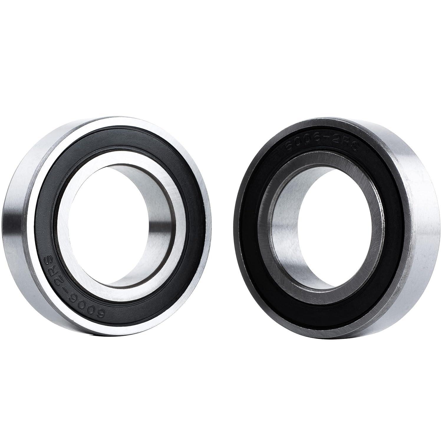 [Lifetime Warranty] 6006-2RS Double Rubber Seal Bearings - Pack of 2 image 0