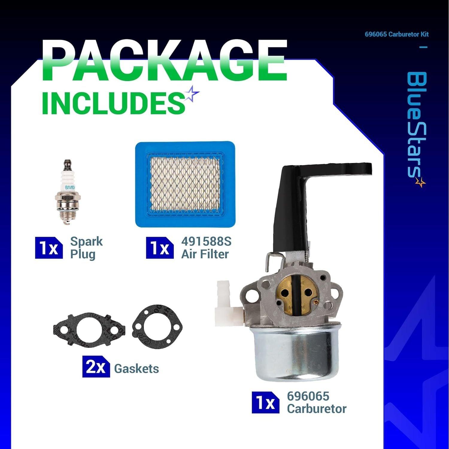 [Lifetime Warranty] 696065 697422 Carburetor For 110402 110412 215369 image 1