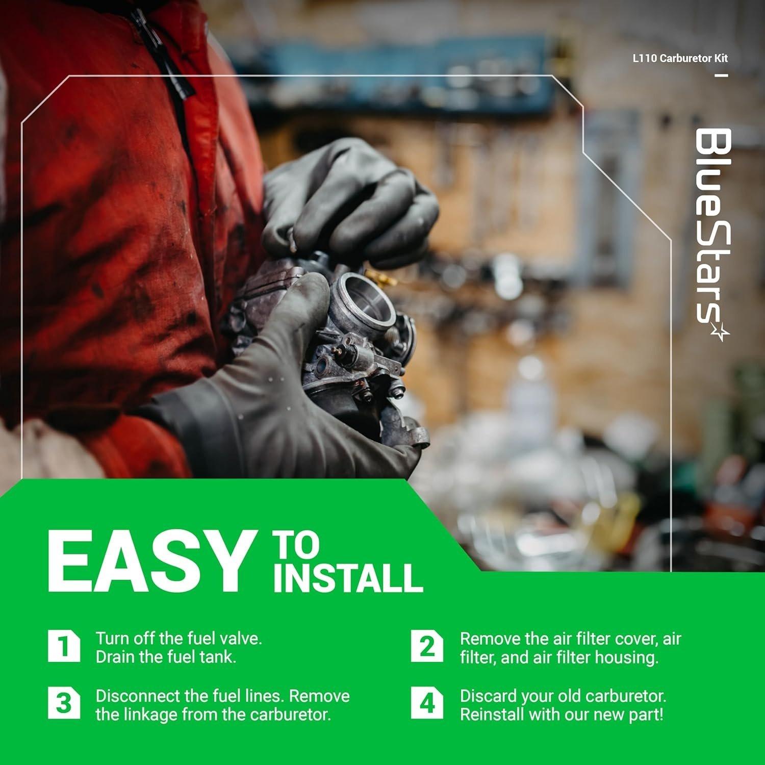 [Lifetime Warranty] L110 CV15S Carburetor Kit image 5