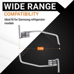 [Lifetime Warranty] DA61-08314A Refrigerator Divider Door Spring Replacement - Compatible with Samsung Refrigerators RF261BEAEBC/AA RF260BEAEBC/AA RF261BEAESR/AA - Pack of 2 thumbnail 5