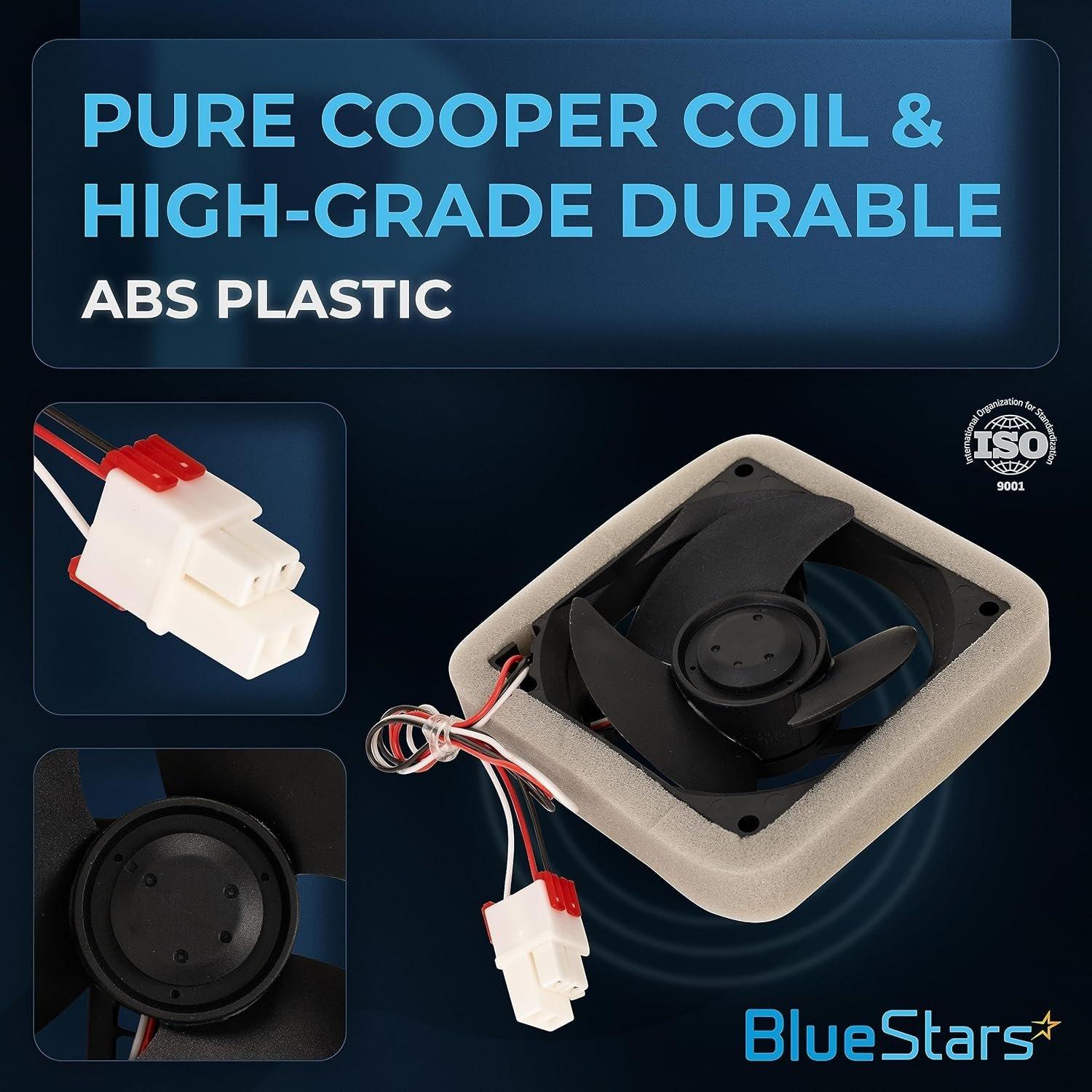 [Lifetime Warranty] DA81-06013A U92C12MS1B3-52 DA31-00287A Refrigerator Evaporator Fan Motor for Samsung RF18HFENBSR, RF28HFEDBSR, RF26HFENDSR, RF260BEAESR, RF263BEAESR, RF28HMEDBSR, RF30HBEDBSR image 1