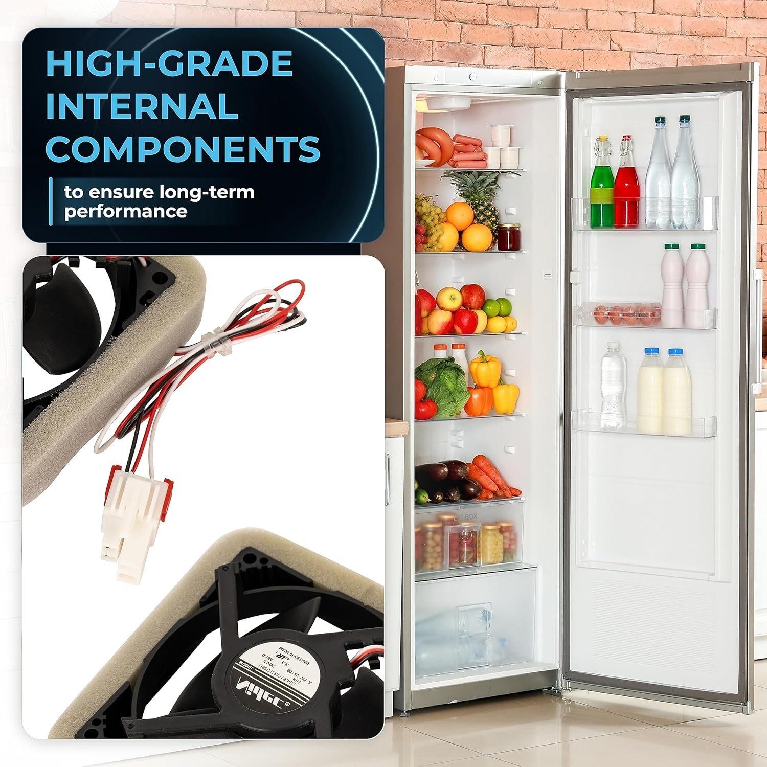 [Lifetime Warranty] DA81-06013A U92C12MS1B3-52 DA31-00287A Refrigerator Evaporator Fan Motor for Samsung RF18HFENBSR, RF28HFEDBSR, RF26HFENDSR, RF260BEAESR, RF263BEAESR, RF28HMEDBSR, RF30HBEDBSR image 6