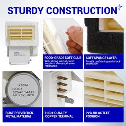 [Lifetime Warranty] 242303001 Air Damper Control Assembly - For Frigidaire Crosley White-Westinghouse Refrigerator - Replaces AP5788340, PS8746718, EAP8746718, 3016452 Fits DFH, FFE, FFH, FFS, LFS thumbnail 3