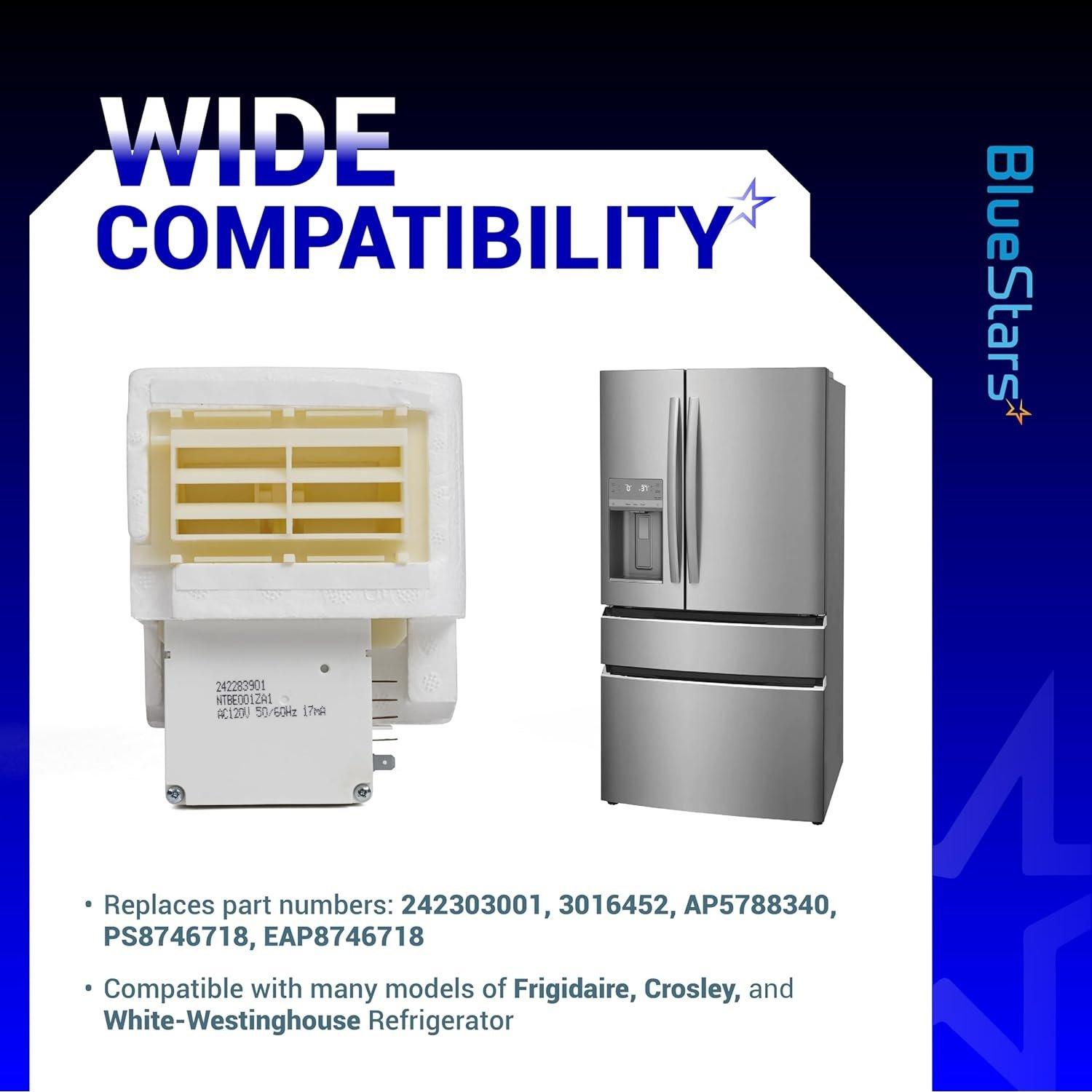 [Lifetime Warranty] 242303001 Air Damper Control Assembly - For Frigidaire Crosley White-Westinghouse Refrigerator - Replaces AP5788340, PS8746718, EAP8746718, 3016452 Fits DFH, FFE, FFH, FFS, LFS image 4