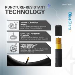 [Lifetime Warranty] 20 X 1.75/1.95/2.10/2.125 inch Bicycle Tire Inner Tubes - Pack of 2 thumbnail 5