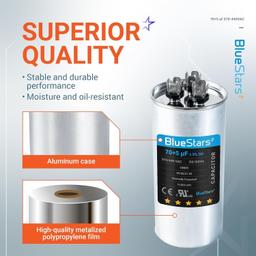 [Lifetime Warranty] 70+5 uF MFD ±5% 370/440 VAC CBB65 Dual Run Circular Start Capacitor - Fits AC Motor Run, Fan Start, Heat Pump thumbnail 8