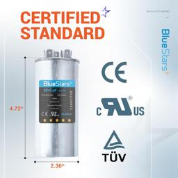 2-pack 35+3 MFD uf 370/440 Volt Dual Run Round Capacitor CBB65 thumbnail 3