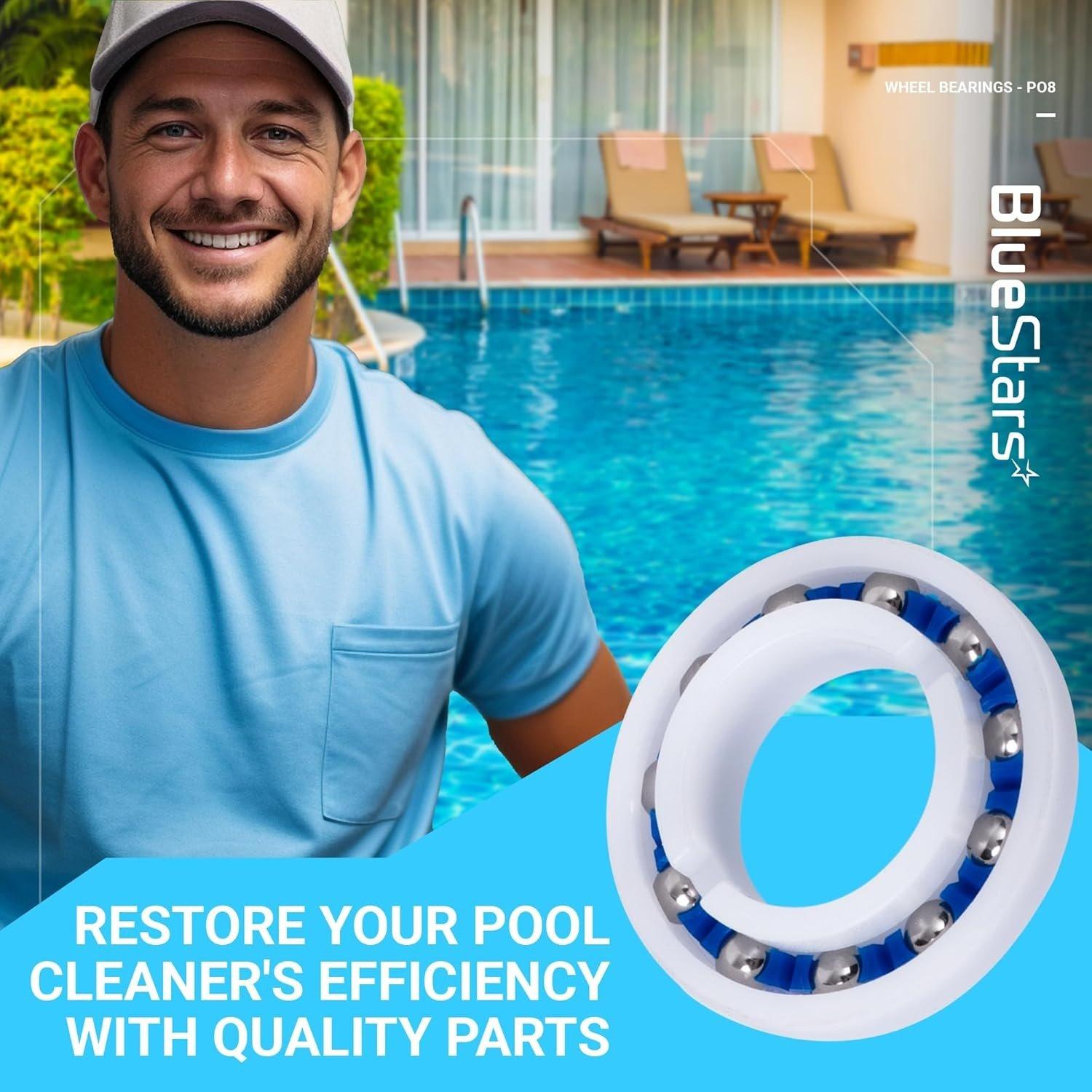 [Lifetime Warranty] C-60 C60 Pool Cleaner Wheel Ball Bearings - Pack of 8 image 3