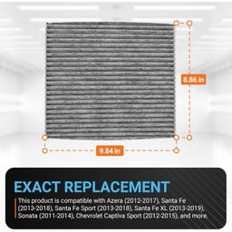 [Lifetime Warranty] CF11819 CP819 Activated Cabin Carbon Air Filter thumbnail 5