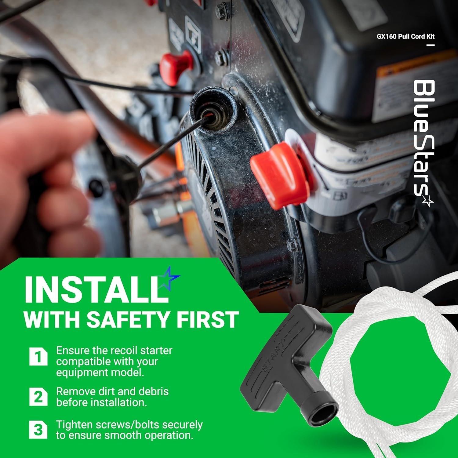 [Lifetime Warranty] Predator 212 CT200u GX160 Pull Start Cord Rope image 7