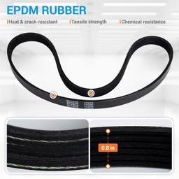 6K938 Standard V-Ribbed Serpentine Belt thumbnail 6